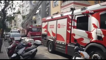 Antalya'da ocakta unutulan yemek yangına neden oldu