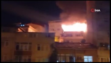 İstanbul Şişli'de korkutan yangın