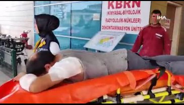 Bursa'da köpeğin saldırdığı inşaat işçisi yaralandı