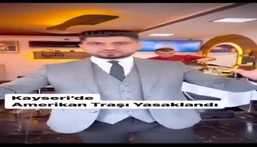 İsrail'e tepki olarak dükkanda Amerikan traşı yasaklandı