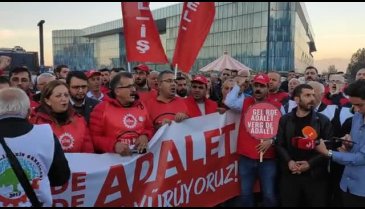 Bursa'da DİSK'den adalet yürüyüşü!&nbsp;