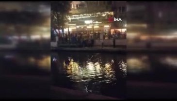 Başı dönen kadın Porsuk Çayı'na düştü!