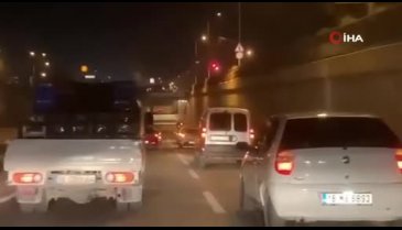 Bursa'da düğün konvoyu tünelde ateş açtı