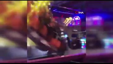 Bursa'daki oyuncak devrilme faciası kamerada! 6 çocuk yaralandı