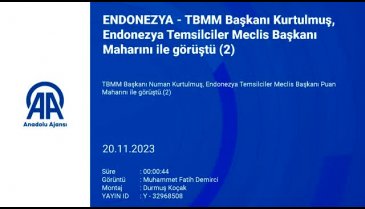TBMM Başkanı Kurtulmuş, Endonezya Temsilciler Meclisi Başkanı ile görüştü