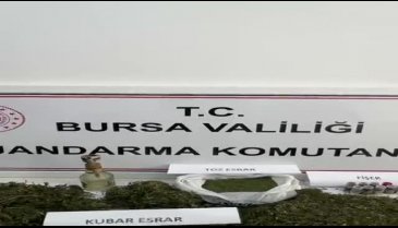 Bursa'da uyuşturucu madde ticareti yapan şahısa baskın!
