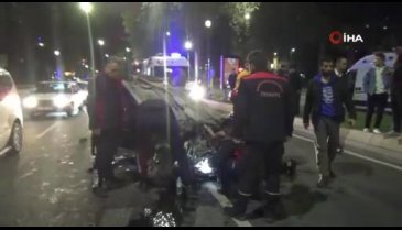 Kahramanmaraş'ta otomobil, metrelerce sürüklendi