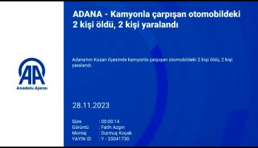 Adana'da otomobil kamyonla çarpıştı! 2 ölü, 2 yaralı