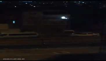 Bursa'da elektrik direğinden çıkan kıvılcım korkuttu