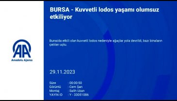 Bursa'da Uludağ'ın üzerini kara bulutlar kapladı