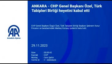 CHP Genel Başkanı Özel, Türk Tabipleri Birliği heyetini kabul etti
