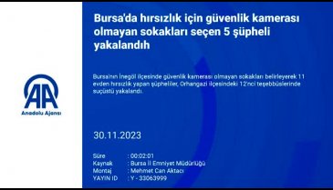 Bursa'da 11 evden hırsızlık yapan şüpheliler suçüstü yakalandı