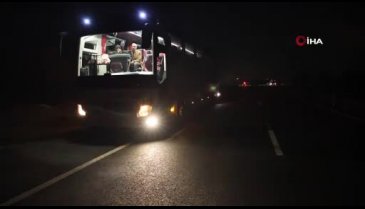 Nevşehir'de yolun karşısına geçtiği anda yolcu otobüsü çarptı!