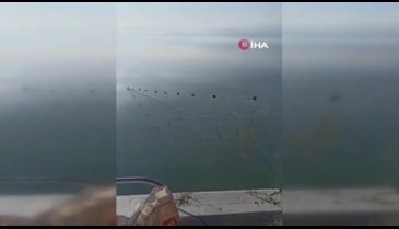 Isparta'da kaçak avcılıkta kullanılan ağ ele geçirildi