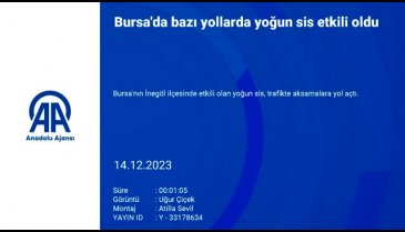 Bursa'da bazı yollarda yoğun sis etkili oldu