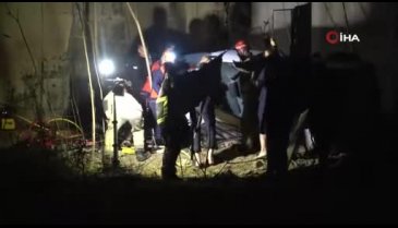 Bursa'da otomobil 7 metre yükseklikten dereye uçtu! 4 yaralı