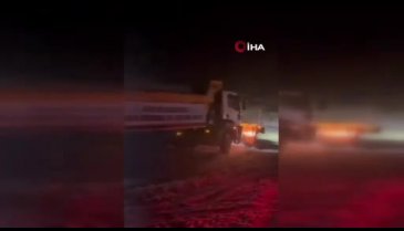 Kartepe'de kar kalınlığı 5 santimetreyi buldu