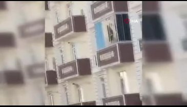 Kars'ta doğalgaz patlaması kameralara böyle yansıdı