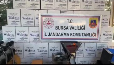 Bursa'da jandarmadan tütün kaçakçılarına operasyon