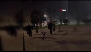 Bursa'da polis memuru kavgayı ayırmaya gitti! Pastalı sürpriz karşısında şaşkına döndü