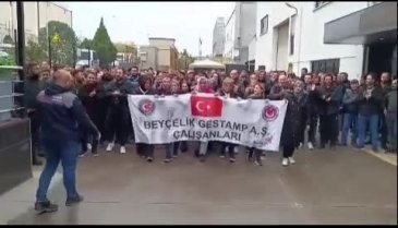 Bursa'da fabrika işçileri eyleme devam ediyor