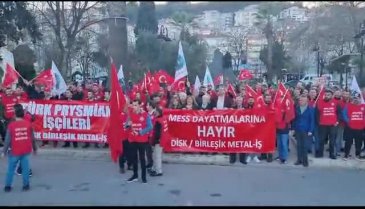 Bursa'da Birleşik Metal-İş Sendikası'ndan protesto yürüyüşü  -2