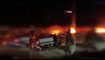 Sanayi sitesinde oksijen tüpü patladı: 2 iş yeri zarar gördü