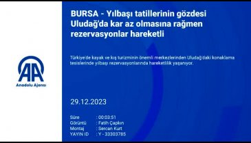 Uludağ'da kar az olmasına rağmen rezervasyonlar hareketli