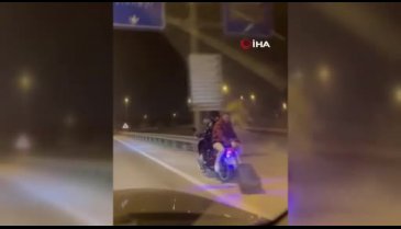 Bursa'da gençlerin tehlikeli yolculuğu amatör kameraya yansıdı
