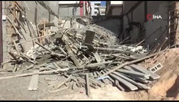 Gaziantep'te inşaat çöktü: 1'i ağır 2 yaralı