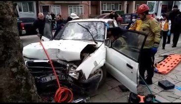 Bursa'da kamyonetiyle ağaca çarptı, kaldırıldığı hastanede öldü