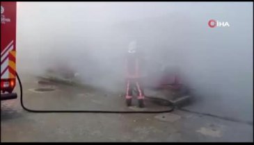 Malatya'da konteynerde yangın çıktı!