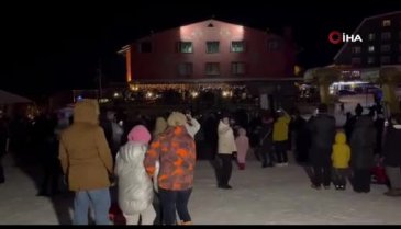 Uludağ'da yeni yıl kutlaması istenen coşkuya ulaşamadı!