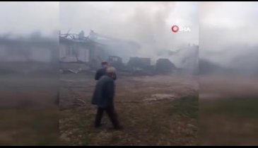 Samsun'da ev yangını