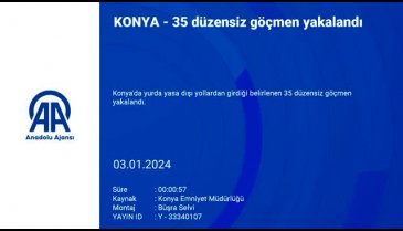 Konya'da 35 düzensiz göçmen sınır dışı edilecek