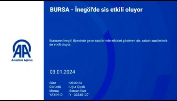 Bursa İnegöl'de sis etkili oldu