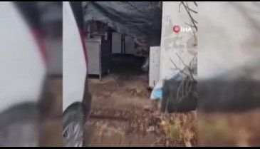 Bursa'da skandal! Site otoparkında kaçak kesim