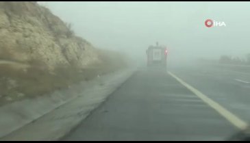 Şanlıurfa'da sis ve yağış etkili oluyor