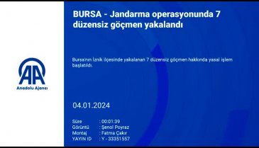 Bursa Jandarma'dan kaçak göçmen operasyonu!