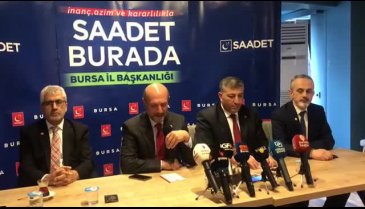 Saadet Partisi Bursa'dan değerlendirme toplantısı