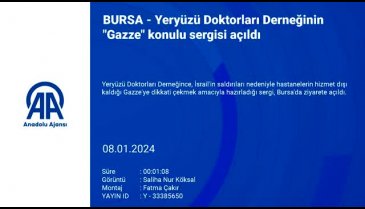 Yeryüzü Doktorları Derneğinin "Gazze" konulu sergisi Bursa'da açıldı
