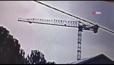 Manisa'da 1 kişinin hayatını kaybettiği vinç kazasının görüntüleri ortaya çıktı