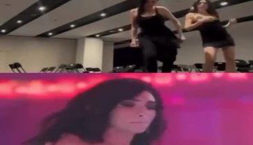 Hazar Ergüçlü gündem olan dansını bakın nasıl öğrenmiş