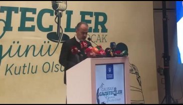 Gazeteciler Günü'nde konuşan Aktaş: Aldığım sorumluluğun ve emanetin farkındayım