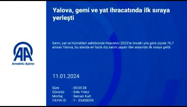 Bursa gemi ihracatında kaçıncı sırada?