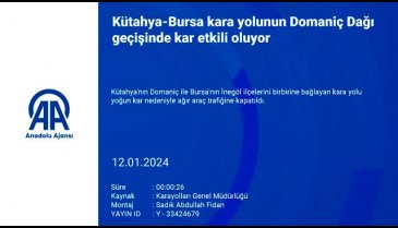 Domaniç-İnegöl yolunda yoğun kar yağışı etkili oldu!