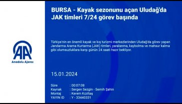 Uludağ'da JAK timleri 7/24 görev başında