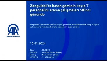 Zonguldak'ta batan geminin kayıp 7 personelini arama çalışmaları sürüyor