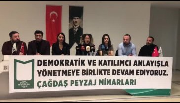 Bursa Peyzaj mimarları basın açıklaması gerçekleştirildi
