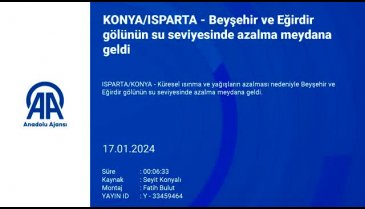 Eğirdir gölünün su seviyesinde azalma görüldü